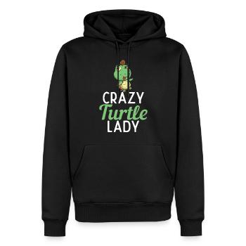 Turtle Owner Gift Turtle Lover - Men’s Premium Organic Hoodie - black - Front - Nico (187cm)