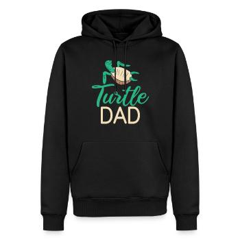 Turtle Owner Gift Turtle Lover - Men’s Premium Organic Hoodie - black - Front - Nico (187cm)