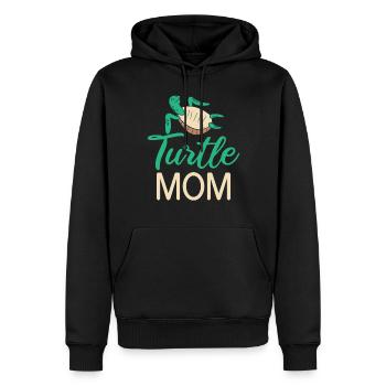 Turtle Owner Gift Turtle Lover - Men’s Premium Organic Hoodie - black - Front - Nico (187cm)