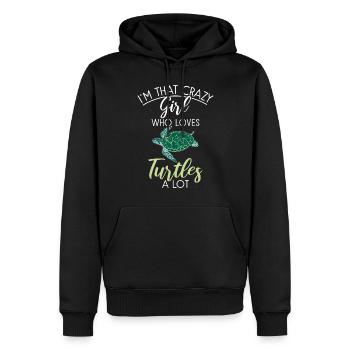 Turtle Owner Gift Turtle Lover - Men’s Premium Organic Hoodie - black - Front - Nico (187cm)