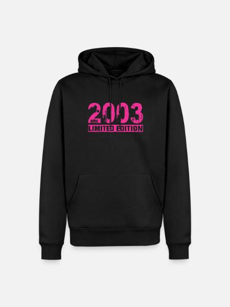 Édition limitée 2003 - Sweat à capuche Premium bio Homme - noir
