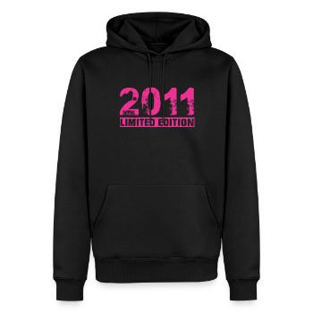 Édition Limitée 2011 - Sweat à capuche Premium bio Homme - noir - Devant - Nico (187cm)