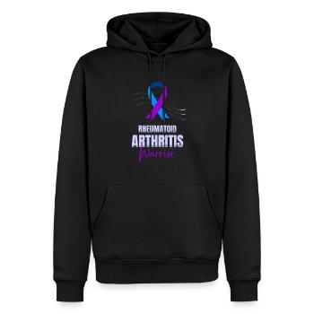 Rheumatoide Arthritis Warrior Autoimmunkrankheit - Männer Premium Bio Hoodie - Schwarz - Vorne - Nico (187cm)