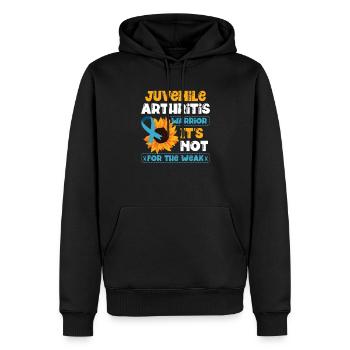 Juvenile Arthritis Warrior Autoimmunkrankheit - Männer Premium Bio Hoodie - Schwarz - Vorne - Nico (187cm)