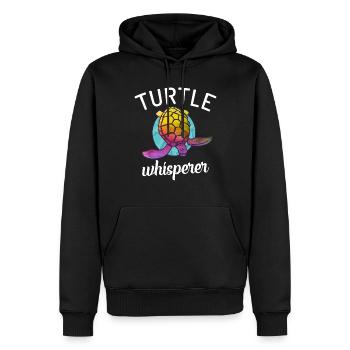 Turtle Owner Gift Turtle Lover - Men’s Premium Organic Hoodie - black - Front - Nico (187cm)