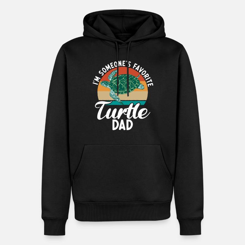Turtle Owner Gift Turtle Lover - Sweat à capuche Premium bio Homme - noir