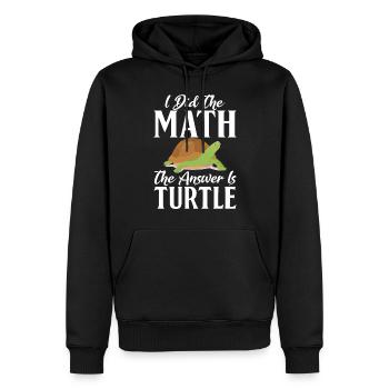 Turtle Owner Gift Turtle Lover - Men’s Premium Organic Hoodie - black - Front - Nico (187cm)