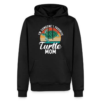 Turtle Owner Gift Turtle Lover - Men’s Premium Organic Hoodie - black - Front - Nico (187cm)