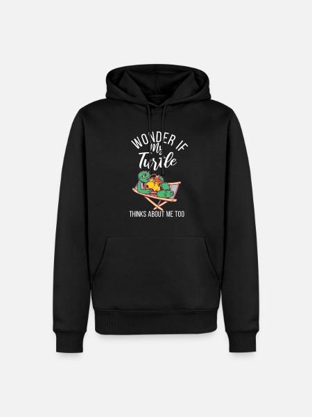 Turtle Owner Gift Turtle Lover - Men’s Premium Organic Hoodie - black
