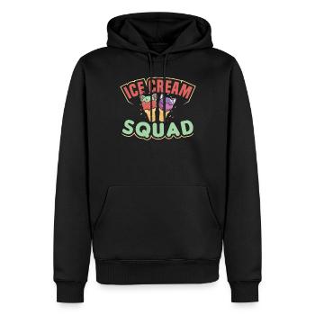 Eiscreme-truppe - Männer Premium Bio Hoodie - Schwarz - Vorne - Nico (187cm)