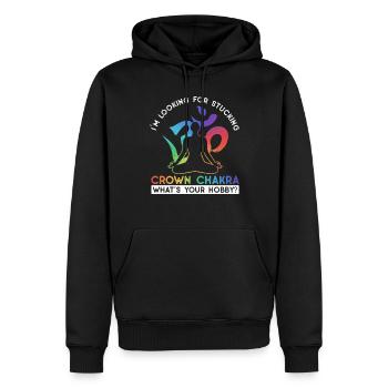 Reiki Reikimeister Reiki Praktizierender - Sweat à capuche Premium bio Homme - noir - Devant - Nico (187cm)