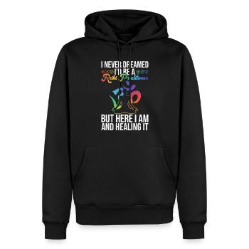 Reiki Praktiker Und Energie - Männer Premium Bio Hoodie - Schwarz - Vorne - Nico (187cm)