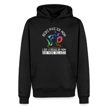 Reiki Matser Mutter Für Energie Mama - Männer Premium Bio Hoodie - Schwarz - Vorne - Nico (187cm)