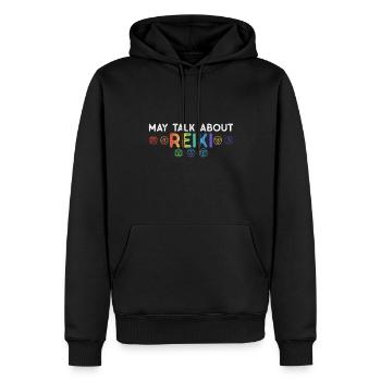 Reiki Ppraktiker Und Ganzheitliches Reiki - Männer Premium Bio Hoodie - Schwarz - Vorne - Nico (187cm)