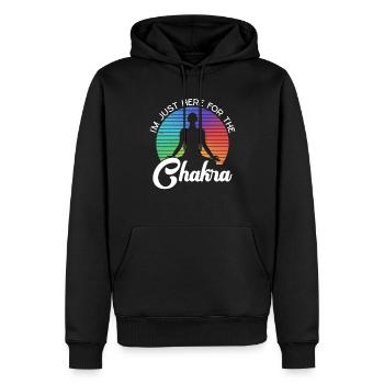 Reiki - Männer Premium Bio Hoodie - Schwarz - Vorne - Nico (187cm)