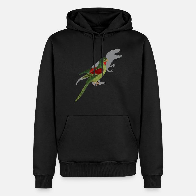 Perruche Drôle de dicton - Sweat à capuche Premium bio Homme - noir