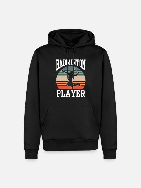 Badminton player Badminton player - Men’s Premium Organic Hoodie - black