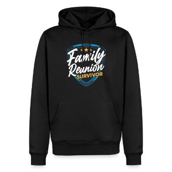 Überlebender Eines Familientreffens Team Familie - Männer Premium Bio Hoodie - Schwarz - Vorne - Nico (187cm)