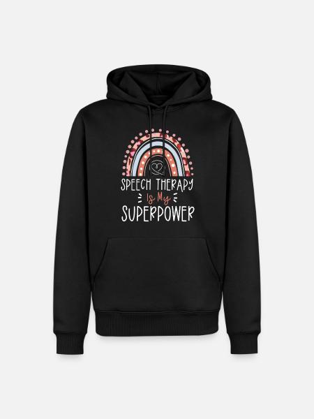 Speech Therapist Therapy Assistant - Men’s Premium Organic Hoodie - black
