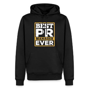 Bester Pr Manager Überhaupt Public Relations Beruf - Männer Premium Bio Hoodie - Schwarz - Vorne - Nico (187cm)