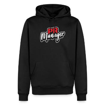 Pr Manager Beruf Job Public Relations - Männer Premium Bio Hoodie - Schwarz - Vorne - Nico (187cm)