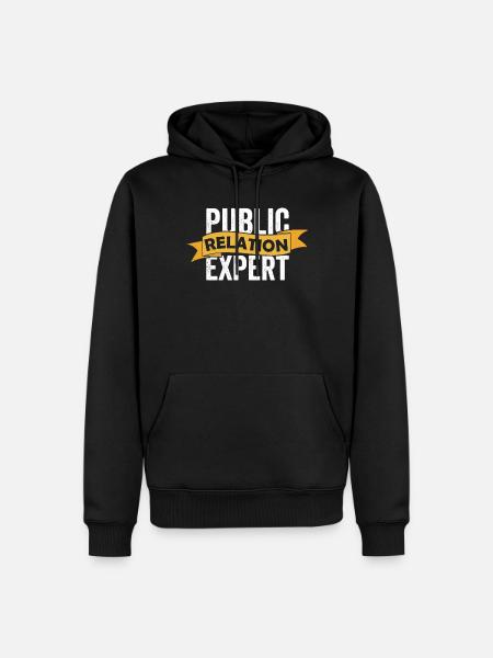 Public Relation Experte Beruf Public Relations PR - Männer Premium Bio Hoodie - Schwarz