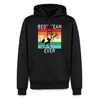 Dog Owner Gift Dog Lover - Men’s Premium Organic Hoodie - black - Front - Nico (187cm)