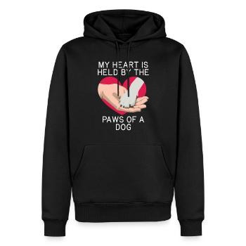 Dog Owner Gift Dog Lover - Men’s Premium Organic Hoodie - black - Front - Nico (187cm)
