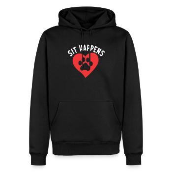 Dog Owner Gift Dog Lover - Men’s Premium Organic Hoodie - black - Front - Nico (187cm)