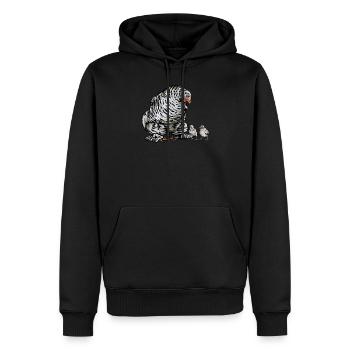 Brahma Chicken I Chicken Poultry Motif pour - Sweat à capuche Premium bio Homme - noir - Devant - Nico (187cm)