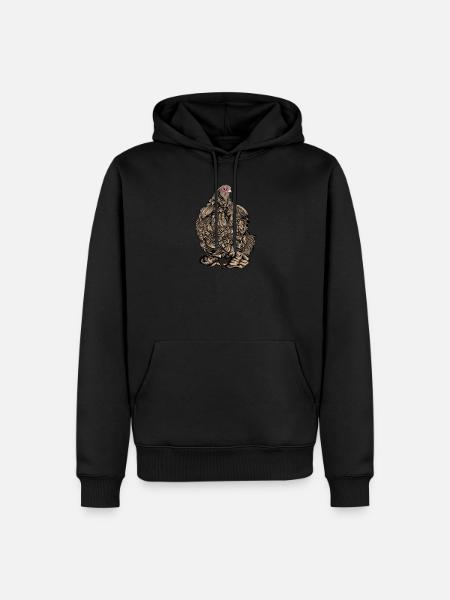 Brahma Kip I Kip Gevogelte Motief voor - Mannen Premium Bio hoodie - zwart
