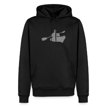 Kanusport - Männer Premium Bio Hoodie - Schwarz - Vorne - Nico (187cm)