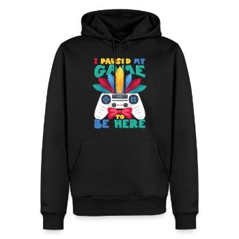 Karneval Kostüm Herren Junge Fasching Outfit Gamer - Männer Premium Bio Hoodie - Schwarz - Vorne - Nico (187cm)