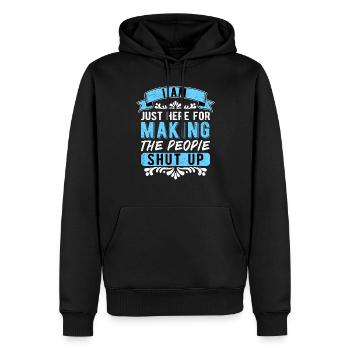 Anesthésiste Anesthésiste Anesthésiologie - Sweat à capuche Premium bio Homme - noir - Devant - Nico (187cm)