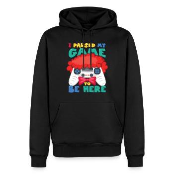 Karneval Kostüm Herren Junge Fasching Outfit Gamer - Männer Premium Bio Hoodie - Schwarz - Vorne - Nico (187cm)