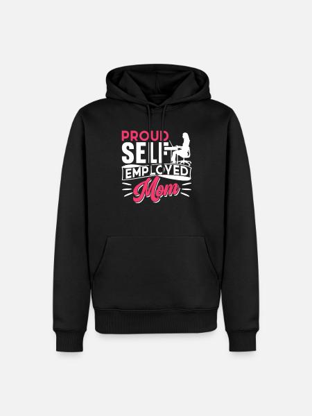 Fière mère auto-travailleuse - Sweat à capuche Premium bio Homme - noir