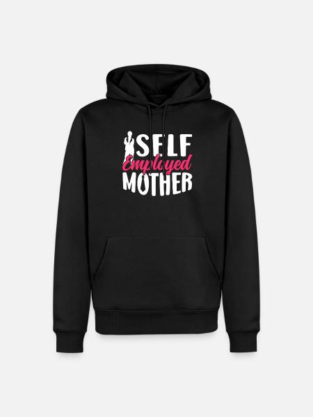 Self-employed Mom Freelancer Self-employed - Men’s Premium Organic Hoodie - black