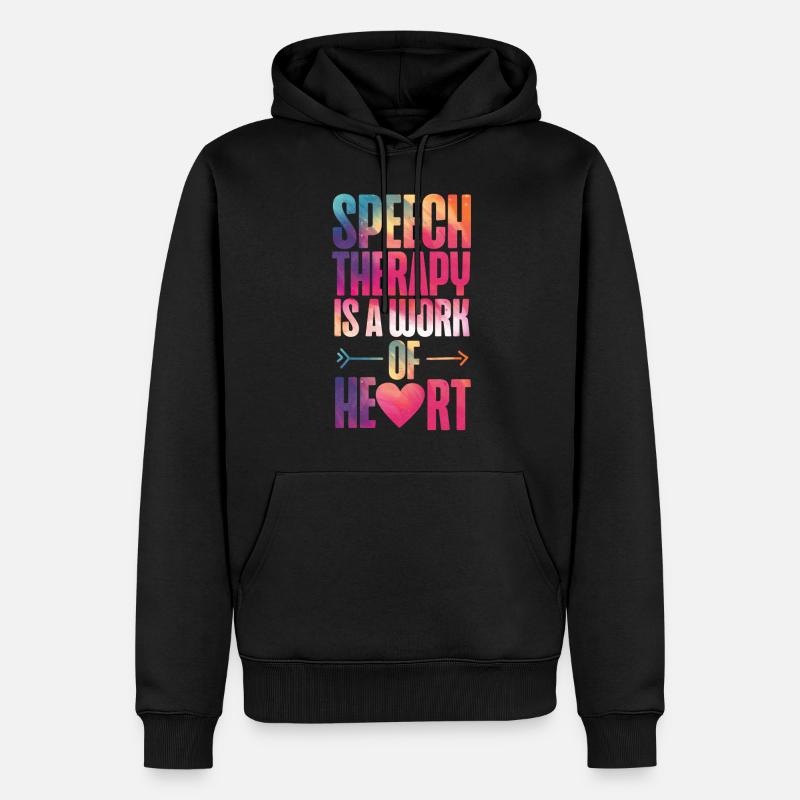 Speech Therapist Therapy Assistant - Männer Premium Bio Hoodie - Schwarz