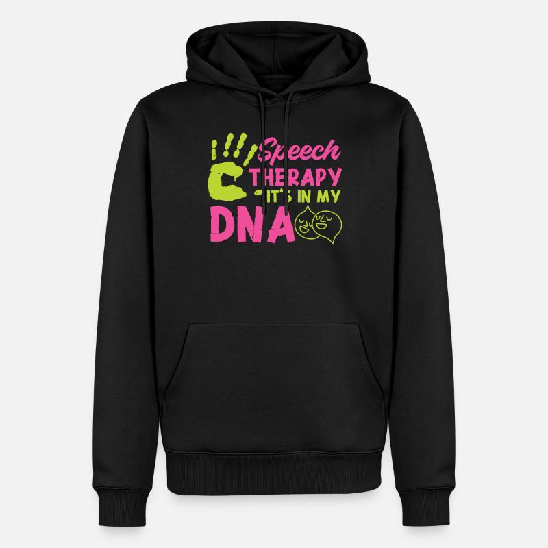 Speech Therapist Therapy Assistant - Männer Premium Bio Hoodie - Schwarz