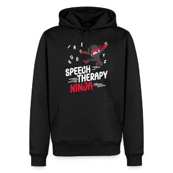 Speech Therapist Therapy Assistant - Männer Premium Bio Hoodie - Schwarz - Vorne - Nico (187cm)