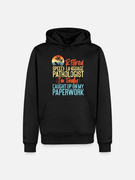 Speech Therapist Therapy Assistant - Men’s Premium Organic Hoodie - black