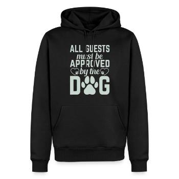 Dog Owner Gift Dog Lover - Men’s Premium Organic Hoodie - black - Front - Nico (187cm)