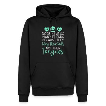 Dog Owner Gift Dog Lover - Men’s Premium Organic Hoodie - black - Front - Nico (187cm)