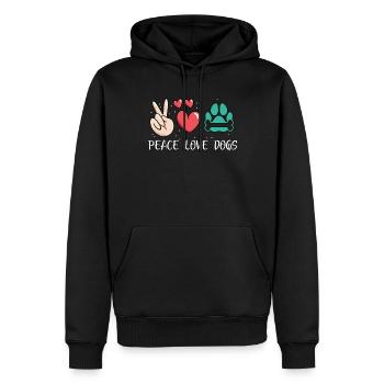Dog Owner Gift Dog Lover - Men’s Premium Organic Hoodie - black - Front - Nico (187cm)