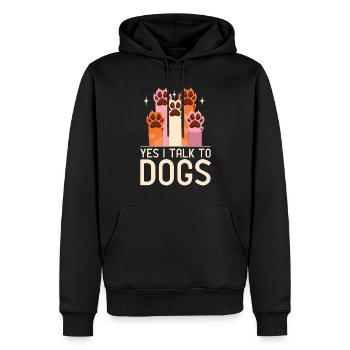 Dog Owner Gift Dog Lover - Men’s Premium Organic Hoodie - black - Front - Nico (187cm)