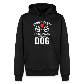 Dog Owner Gift Dog Lover - Men’s Premium Organic Hoodie - black - Front - Nico (187cm)