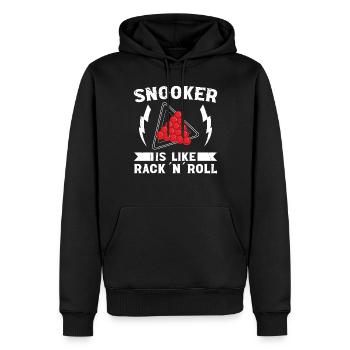 Snooker Like Rack N Roll Billiards 8 Ball Pool - Men’s Premium Organic Hoodie - black - Front - Nico (187cm)