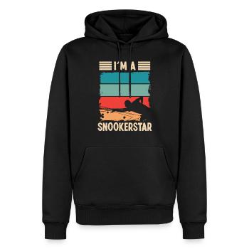 Billiards In A Snookerstar 8 Ball Pool Player - Men’s Premium Organic Hoodie - black - Front - Nico (187cm)