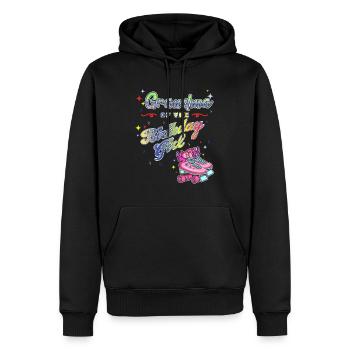 Inline Skater - Männer Premium Bio Hoodie - Schwarz - Vorne - Nico (187cm)