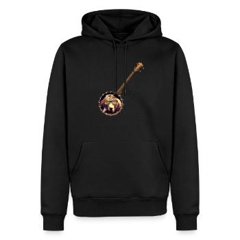 Banjo Shirts For Men Bluegrass Appalachia Folk - Männer Premium Bio Hoodie - Schwarz - Vorne - Nico (187cm)